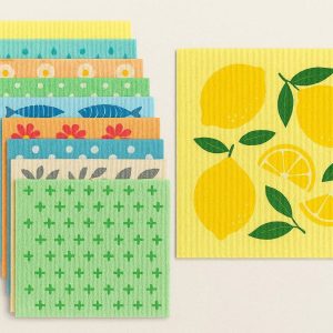 18 Swedish Dishcloths for Kitchen Set of 10 Reusable Absorbent Cellulose Sponge Cloths Eco Friendly Cleaning Rags for Wiping Surfaces and Dishes Multi